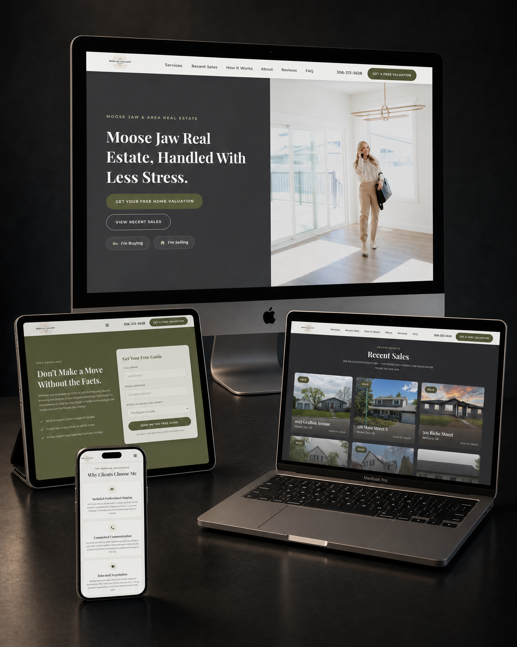 Morgan Gallant Real Estate Mockup